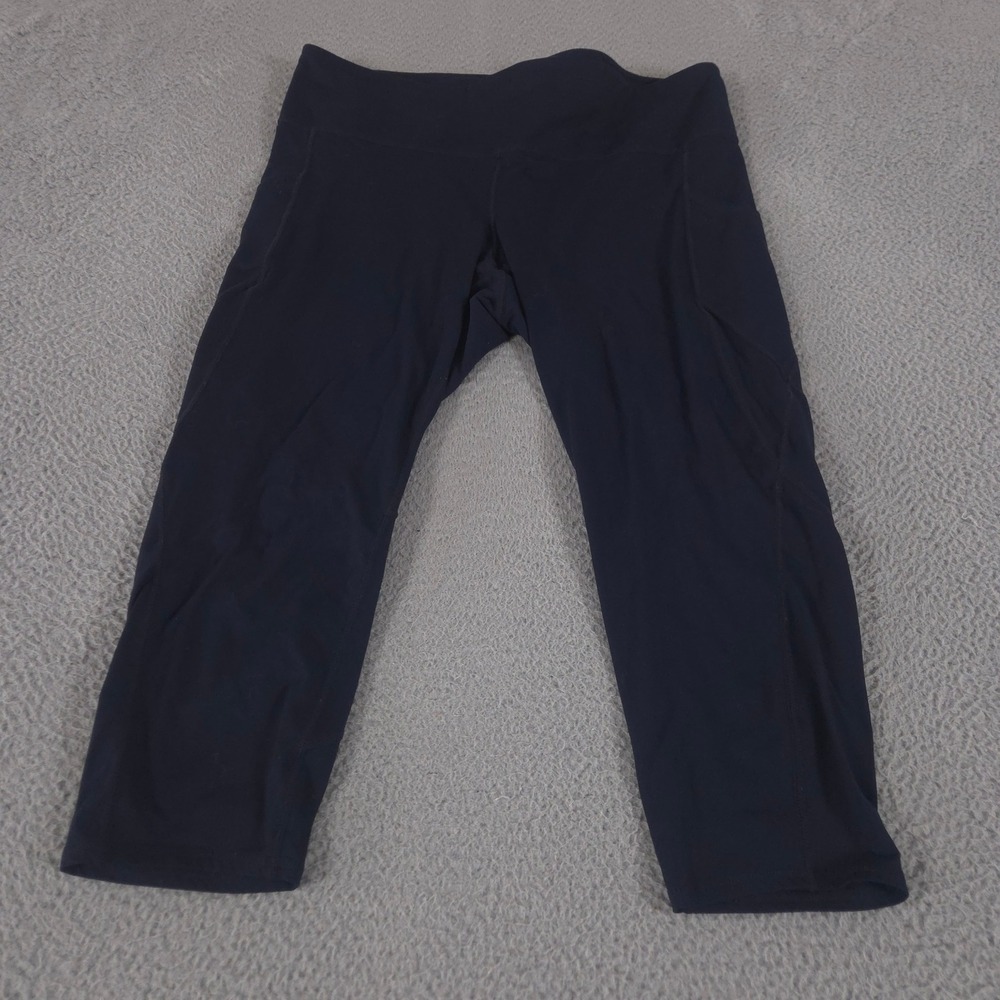 J.Jill Leggings Womens 2X Navy Fit Performance High-Rise 7/8 Leggings Pockets